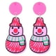 thumbnail image 1 of Pendientes navideños con forma de botón, bonitos y creativos, con dibujos animados, para Navidad. 0.87 × 2.13 pulgadas, 1 of 7