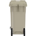thumbnail image 5 of Pemberly Row Plastic Step-On Touchless 32 Gallon Trash Can in Tan, 5 of 5