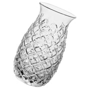USHOBE Pineapple Shaped Transparent Cocktail Glass, 8.5 Inch Tall, and Stylish Drinkware for Storage and Serving