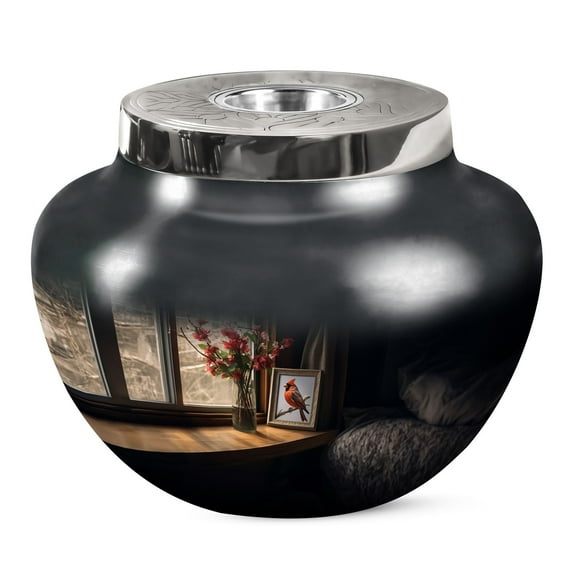 KARYLIZ Cardinal Bird Cremation Urns For Human Ashes - Adult Funeral Urn - Memorial Urns For Human Ashes - Urns For Human Ashes Adult Man - Funeral Urns For Human Ashes Adult - Decorative Urn 10 Inch