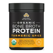 Ancient Nutrition, Organic Bone Broth Protein, Turmeric Spice, 491G