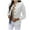 White, variant on Aboser Fall Fashion Blazer Jackets for Women Fashion Cropped Cardigan Solid Long Sleeve Jacket Slim Single Breasted Coat Work Office Blazers