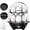 BLACK, variant on Double Layer Egg Cooker -Electric Egg Steamer Holds 14 Eggs-for Boil, Poach, Steam Eggs & Veggies, Compact Breakfast Appliance