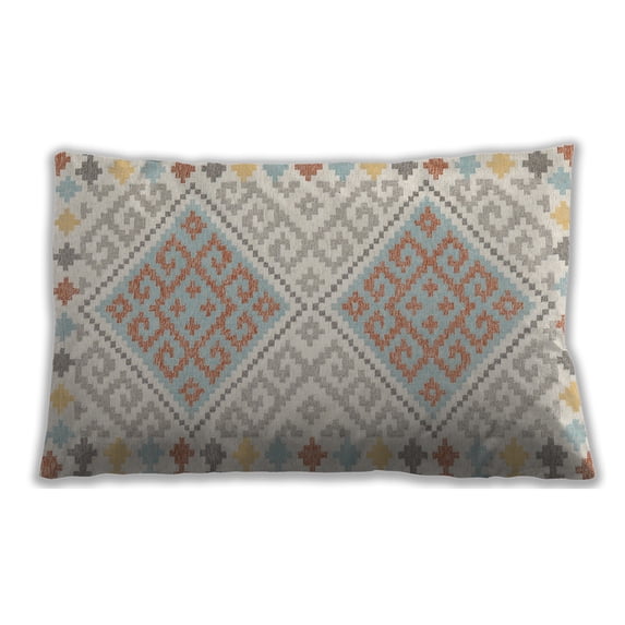 Ahgly Company Outdoor Rectangular Contemporary Lumbar Throw Pillow, 13 inch by 19 inch