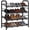 4-Tier, variant on Stackable Shoe Rack, 4 Tier Metal Shoes Rack Storage Shelf, Heavy-Duty Freestanding Shoe Tower for Closet & Entryway