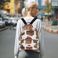 thumbnail image 7 of FORMRS Mini Backpack Purse for Women Travel Daypack Casual Shoulder Bag, White Sweet Cakes, 7 of 7