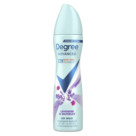 Degree Advanced Women's Antiperspirant Deodorant Dry Spray Lavender & Waterlily, 3.8 oz