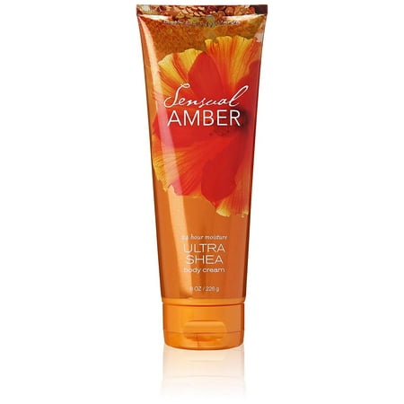 Bath & Body Works Signature Collection, Sensual Amber, Ultra Shea Body Cream, The scent of lotus petals and golden amber surrounded by creamy.., By Bath Body