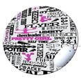 thumbnail image 1 of KuzmarK Round Mousepad / Hot Pad / Trivet - Cheerleader Cheers, 1 of 1