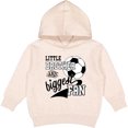 thumbnail image 2 of Inktastic Little Brother and Biggest Fan Soccer Player Toddler Hoodie, 2 of 4