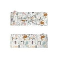 thumbnail image 2 of Wukai Fall Rabbit Print Baby Bow Headband for Newborn Infant Baby Toddler Girls, 2 of 5