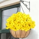 thumbnail image 4 of Flores artificiales 7 tenedores hojas mañana decoración del hogar ramo de boda patio exterior flores decorativas, 4 of 5