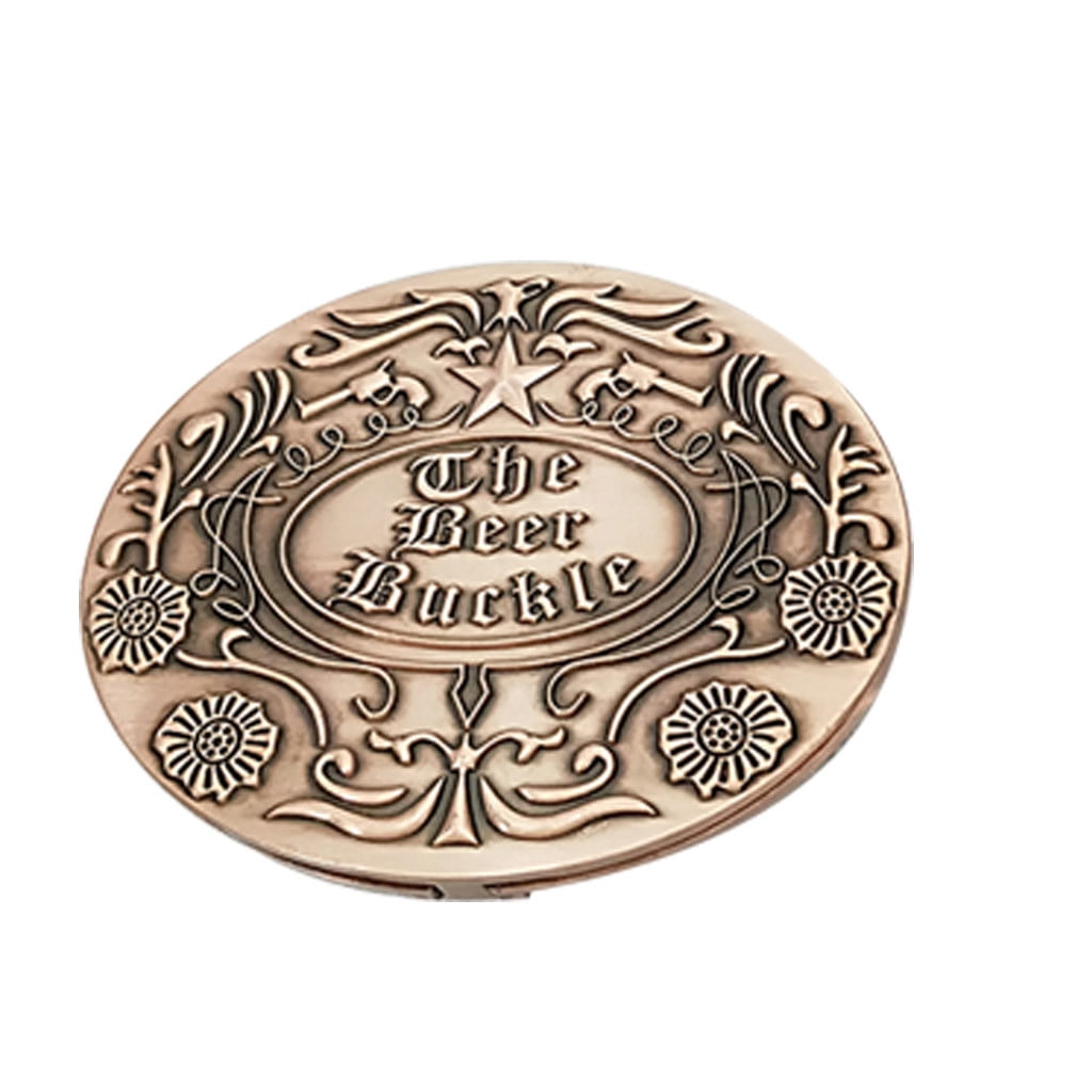 Roliyen Kitchen Products Metal Beer Head Belt Party Funny Bottle Buckle