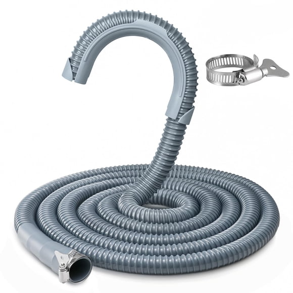 Manguera de desagüe para lavadora Elyfree 2,5 m, flexible de PVC