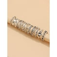thumbnail image 3 of Womens Fashion Rings Set Irregular Design Electroplated Zinc Alloy Ring Set for Women Everyday Wear Wild Ring Set, 3 of 7
