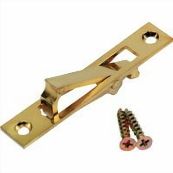Johnson Hardware 2.94 In. L. Rectangular Bright Brass Edge Pocket Door Pull