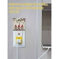 thumbnail image 5 of Christmas Night Lights Auto Sensor Gnomes Plug-in LED Nightlights Dusk to Dawn for Living Room, Bedroom, Bathroom, Hallway, Stairways Wall Decor, Christmas Balls Berry Snowflake Linen Night Light, 5 of 9