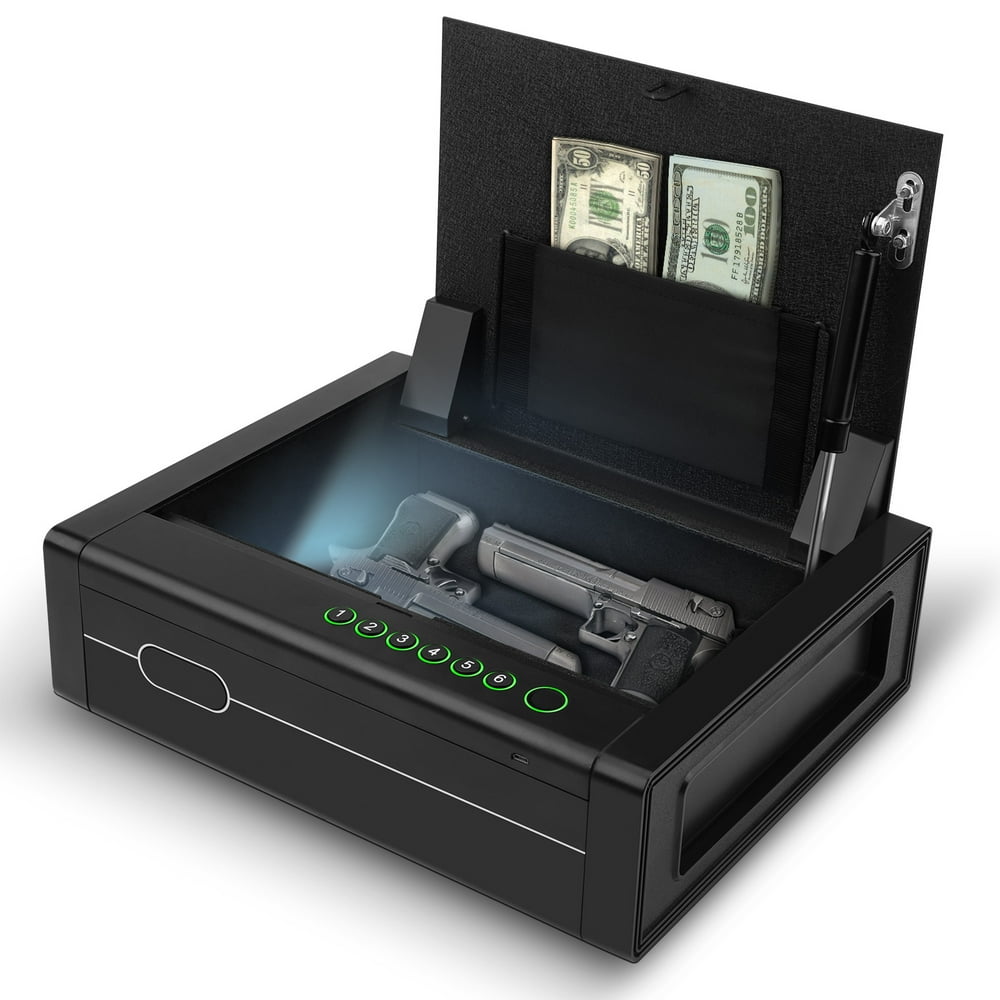 For Two Handguns Gun Safe Box with Three Way to Open,Handguns Storage