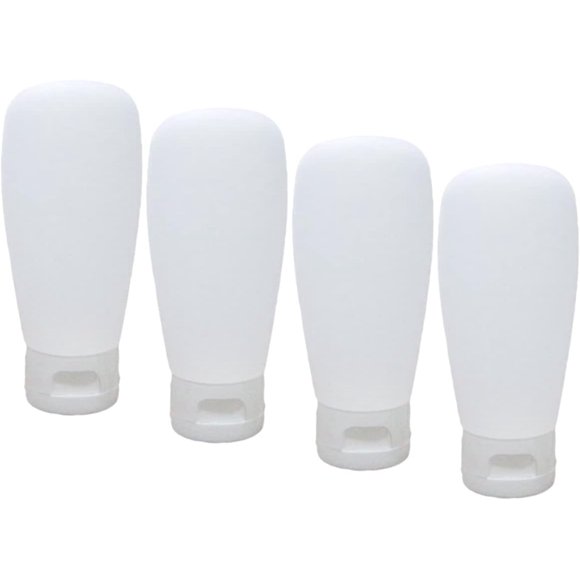 HUGFEGWE Travel Gel Bottle 4pcs Travel Bottles Travel Shampoo Bottles Gel Bottle Cosmetic Bottles Lotion Bottle Set UA824-6240