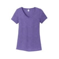 thumbnail image 5 of District Made Ladies Perfect Tri V Neck Tee-XS (Purple Frost), 5 of 6