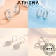thumbnail image 2 of ATHENA Joyería Plata Aro Estrella 925 Diamantes Mujeres Pendientes Originales Moissanite M013, 2 of 4
