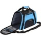 thumbnail image 4 of bolsa para mascotas aprobada por la aerolínea lateral suave, bolsa de viaje para mascotas para gatos, cachorros de perros, bolsa plegable portátil cómoda para mascotas azul Zhivalor WMSS-62, 4 of 4