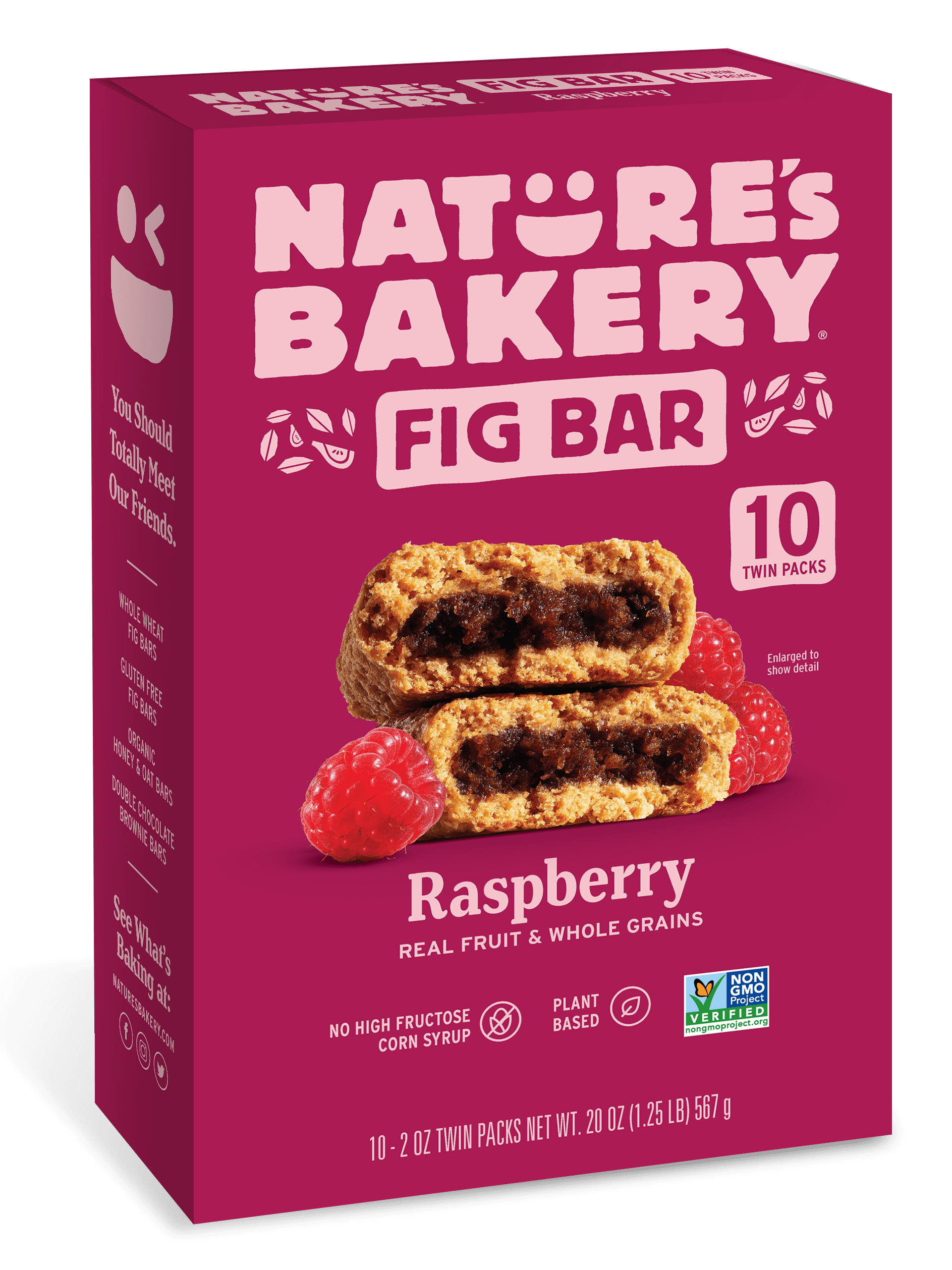 Nature's Bakery Raspberry Fig Bar, 10 Twin Packs, 2 Oz each Walmart