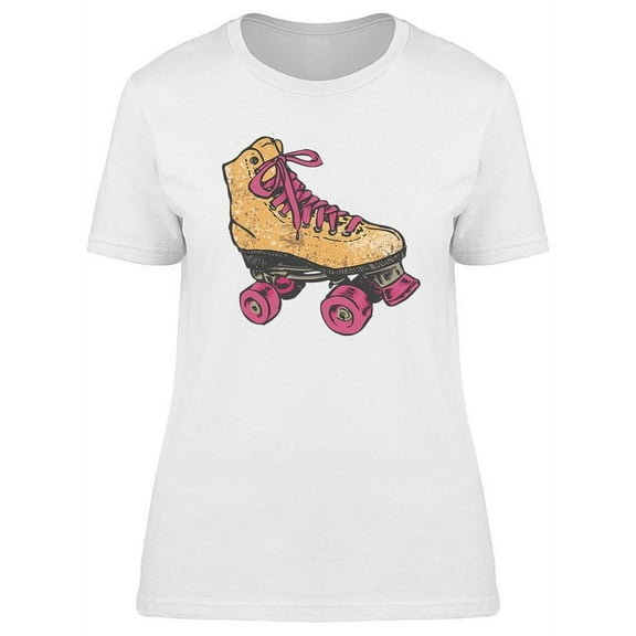 Retro Roller Skate T-Shirt Women -Image by Shutterstock, Female x-Large