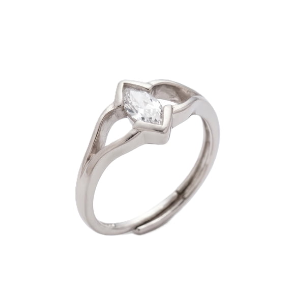 925 Pure Silver The Seraphina Marquise Ring