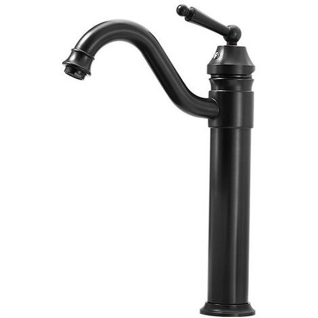 Grifo de agua fría y caliente para lavabo, grifo de galvanoplastia de baño antiguo para el hogar, grifo de agua fría y caliente antiguo negro para inodoro