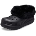 thumbnail image 1 of Zueco Shoes Crocs Classic Furever Crush con forro, unisex, negro, 1 of 2