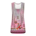 thumbnail image 4 of Patlollav Womens Sleeveless Tops Print Comfortable Lightweight Vest T-Shirt, 4 of 6
