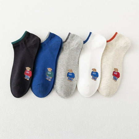 

Unisex Ankle Low Cut Crew Socks Outdoor Sports Socks 5-Pack One Size