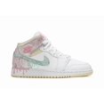 thumbnail image 2 of A i r-Jor-dan 1 Mid SE (GS) White/Green Glow-Arctic Punch DD1666-100 RARE Size 5Y, 2 of 5