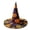 30#G, variant on Witch Hat for Women Halloween Vintage Floral Pointed Wizard Hat Ghost Wide Brim Quilted Cosplay Costume Accessories Adults