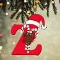thumbnail image 1 of Colgante Navideño 2D Acrílico con 26 Letras | Regalo Decorativo para Fiestas Navideñas Familiares | Colgante con Inicial | Material Acrílico | Tamaño: 8 Cm | Adorno Colgante para Árbol de Navidad, Pu, 1 of 6