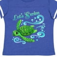 thumbnail image 4 of Inktastic Lets Swim- Cute Sea Turtle Boys or Girls Toddler T-Shirt, 4 of 5