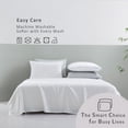 thumbnail image 6 of TOSMO Luxury Pillow Case Set of 2, Viscose Made from Bamboo OEKO-TEX, Silky Soft, Breathable & Cooling Pillow Cases with Envelope Closure (Standard, Classic White), 6 of 6