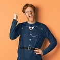 thumbnail image 3 of Halloween British Bobby Copper Police Costume Mens Long Sleeve T Shirt, 3 of 5