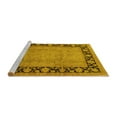 thumbnail image 2 of Ahgly Company Machine Washable Indoor Rectangle Oriental Yellow Industrial Area Rugs, 5' x 7', 2 of 4