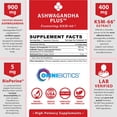 thumbnail image 6 of OmniBiotics Organic Ashwagandha Supplement – 1300mg Total Strength – 900mg Organic Root Powder & 400mg KSM-66 Extract – Stress Relief, Mood & Sleep Support – Non-GMO – 120 Vegan Capsules, 6 of 6