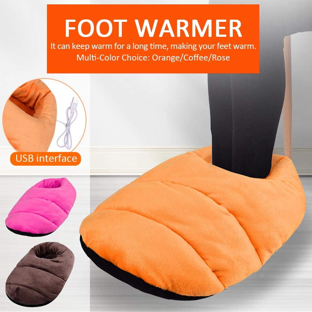 Happy Heat Electric Feet Warmer, Cordless Heated Foot Warmer Portable Office  Home Under Desk Heating Footwarmer Auto Shut-Off, Anti-Slip Sole- Grey 