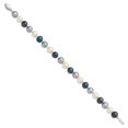 thumbnail image 5 of Auriga Fine Jewelry 925 Sterling Silver 9mm Semi-Round Pearl Bracelet 7.5inch for Women, 5 of 5
