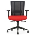 thumbnail image 3 of Bitchair Ergonomic Mesh Office Chair in red with Seat Slide, 3 of 5