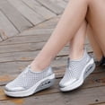 thumbnail image 7 of YOUYEDIAN Orthopedic Shoes for Women Arch Support Sneakers Lightweight Non Slip Slip on Walking Shoes Mesh Stretch Comfort 2026 New Foam Shoes (Light Gray), 7 of 7