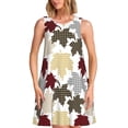 thumbnail image 1 of Disketp maple leaves para Vestido sin Mangas para Mujeres, Vestidos de Verano para Mujeres, Casual y Holgado para la Playa, 1 of 7