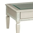 thumbnail image 2 of Trace 48 Inch Coffee Table, Tempered Glass Top, 2 Drawers, Mirror Inserts, 2 of 5