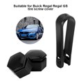 thumbnail image 3 of 20Pcs Car Wheel Nut Caps Auto Hub Screw Cover Thread Design Dust-Proof Bolt Rims Exterior Decoration High Fixation with a Clip 21mm Black, 3 of 8