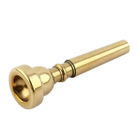 Beginner Practice Metal Trumpet Mouthpiece Gold Tone 8.7cm Length 7C Cup