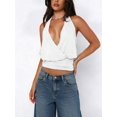 thumbnail image 3 of Women Y2K Halter‑Neck Crop Tank Top, Loose‑Fit Open‑Back Sleeveless Cami Vest Summer Daily and Party Going‑Out Top, 3 of 7